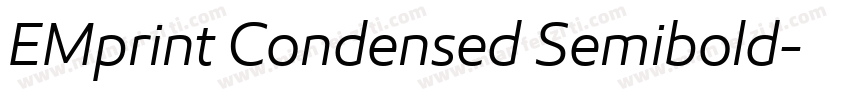 EMprint Condensed Semibold字体转换